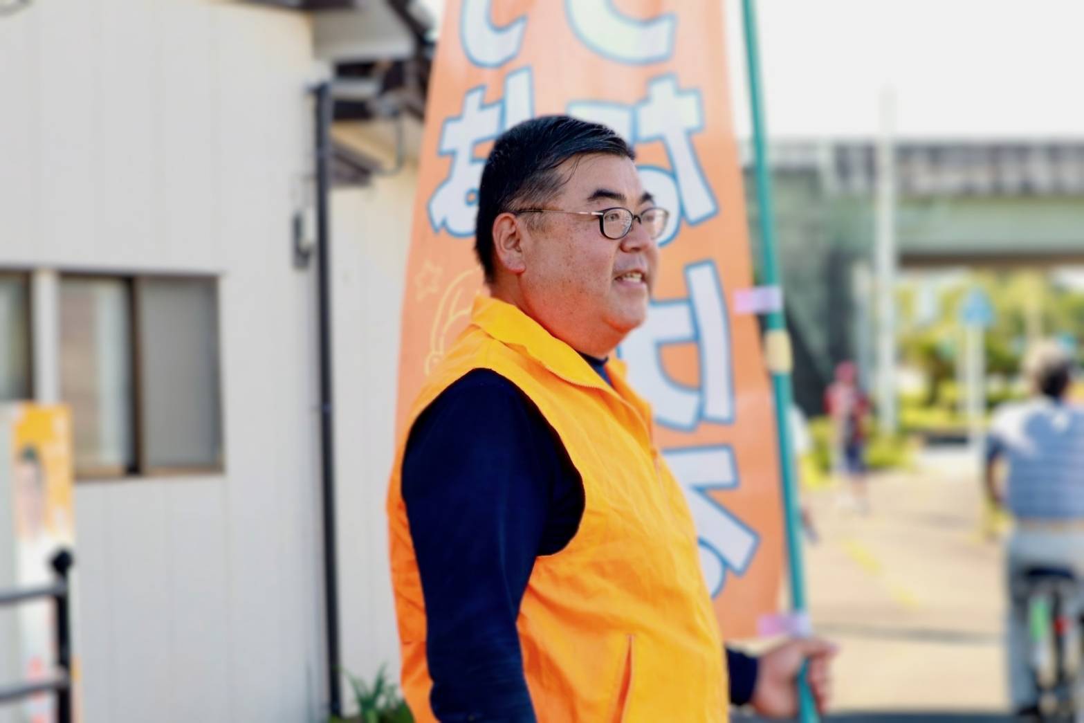 街頭活動・辻立ち - 岩切のぶや